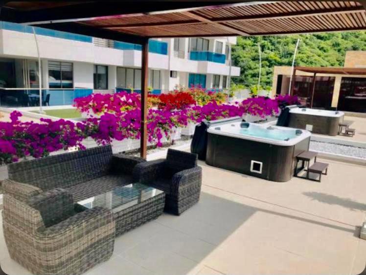 Samaria Club De Playa By Santa Marta Playa Resort, Preciosos Apartamentos En El Sector Exclusivo De Pozos Colorados Dış mekan fotoğraf